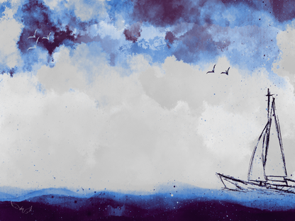 Sailing into Serenity | Art Print