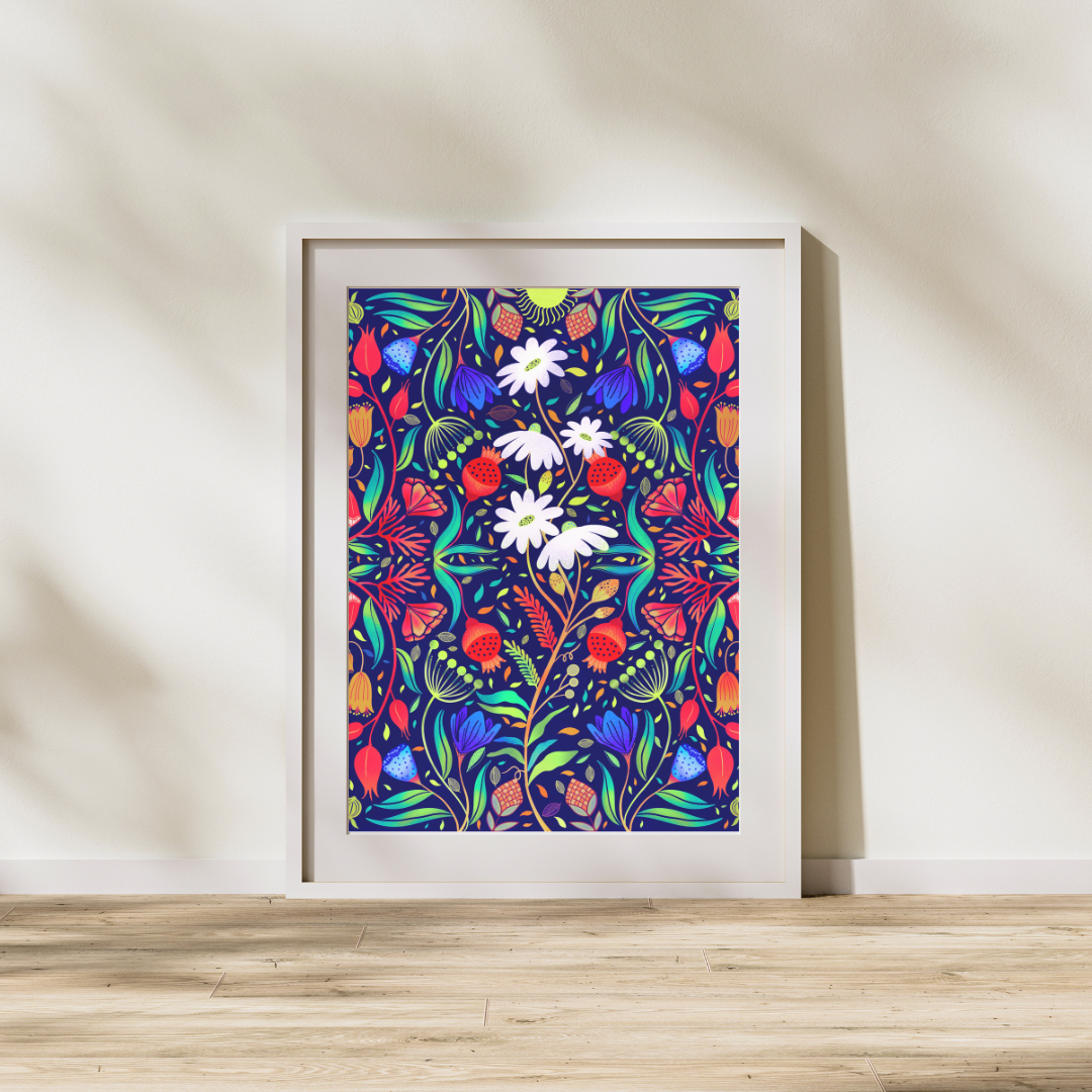 ‘Le Jardin Fleur’ The Flower Garden | Art Print