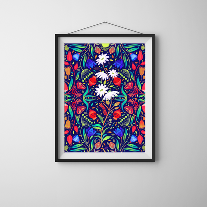 ‘Le Jardin Fleur’ The Flower Garden | Art Print