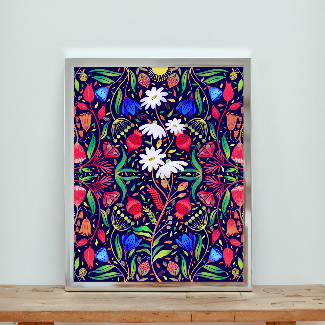 ‘Le Jardin Fleur’ The Flower Garden | Art Print