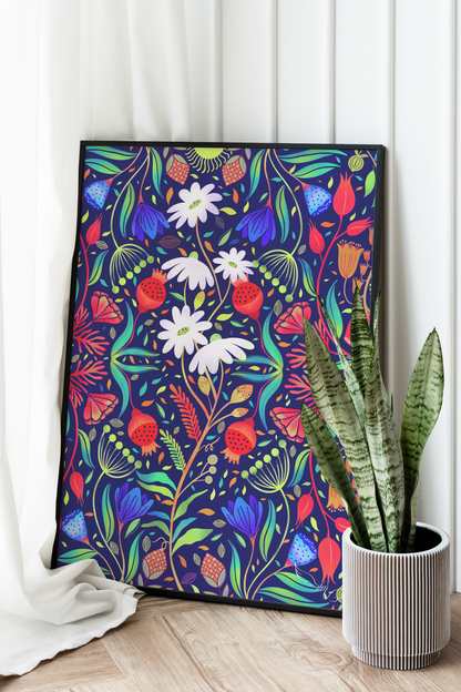 ‘Le Jardin Fleur’ The Flower Garden | Art Print