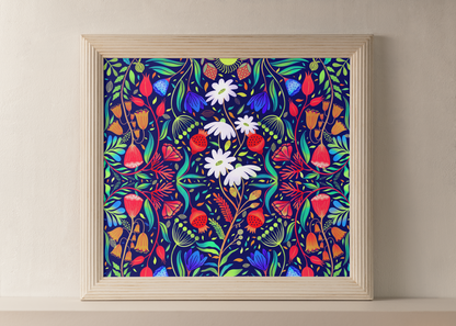 ‘Le Jardin Fleur’ The Flower Garden | Art Print