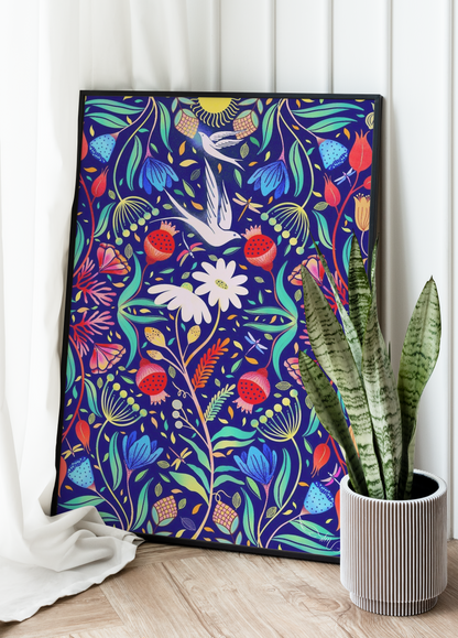 'Le Jardin Magique' The Magical Garden | Art Print