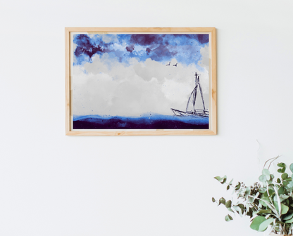 Sailing into Serenity | Art Print