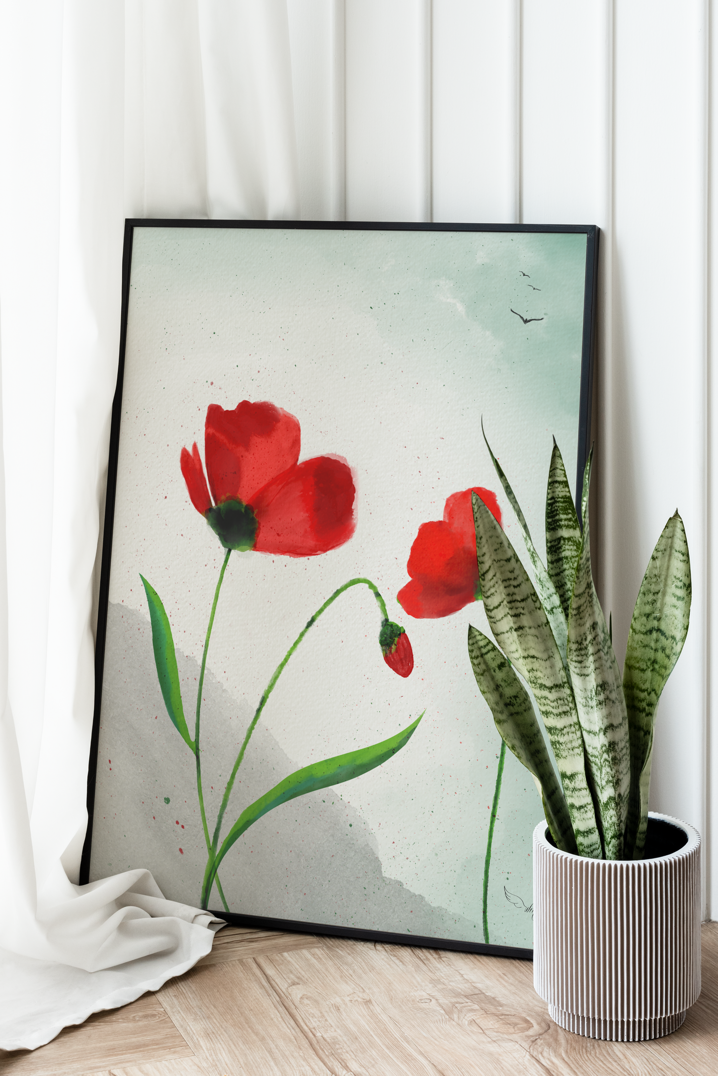 Scarlet Blooms | Art Print