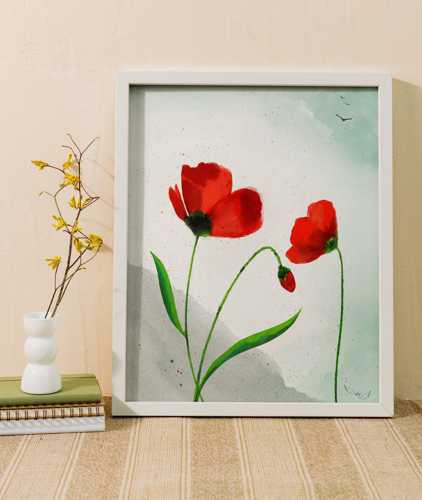 Scarlet Blooms | Art Print