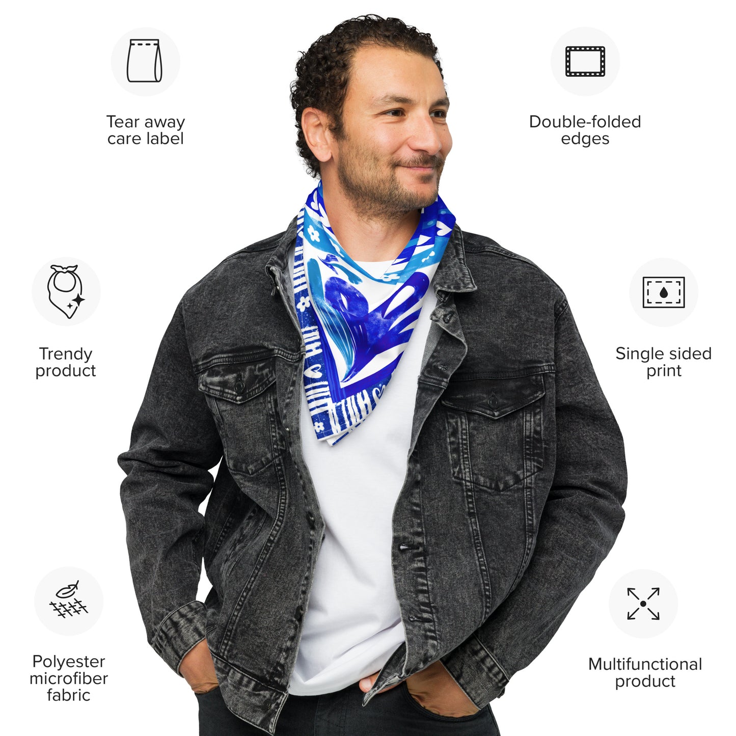 Free Spirit (Sky) | All-Over Print Scarf