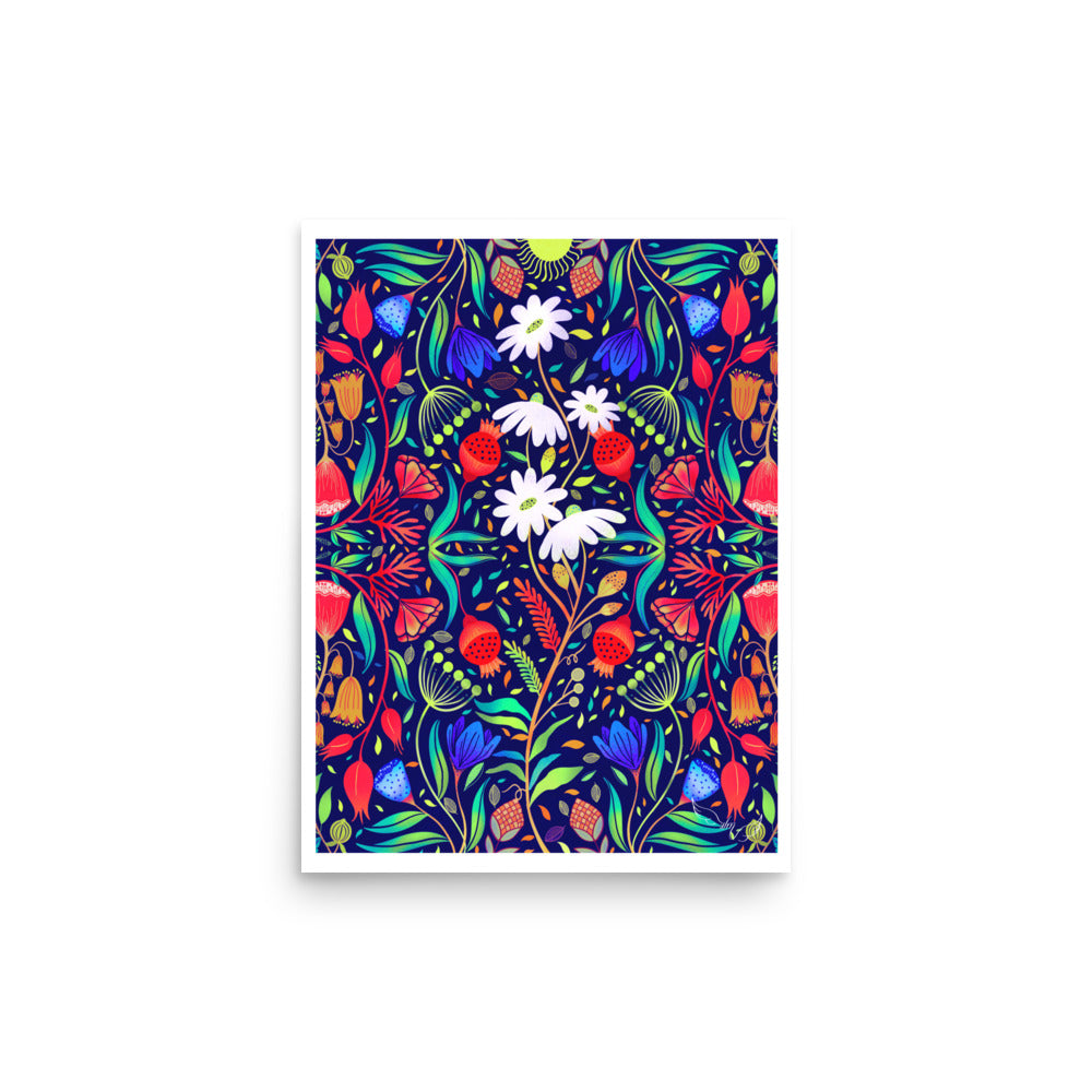 ‘Le Jardin Fleur’ The Flower Garden | Art Print