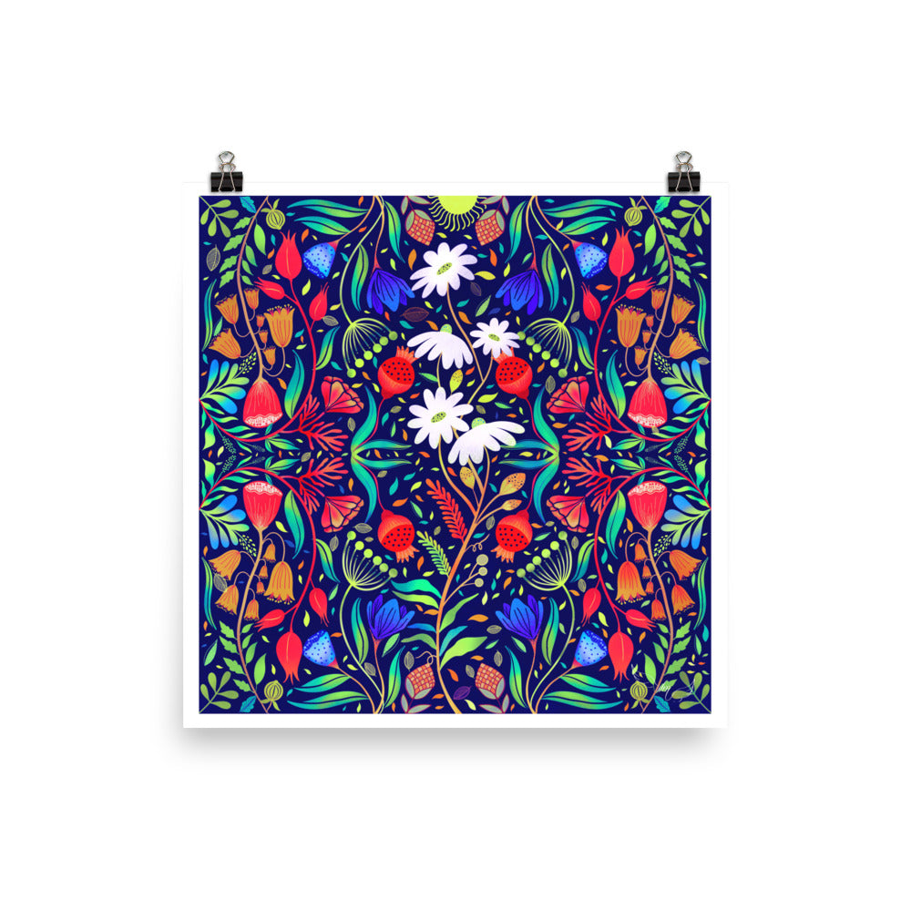 ‘Le Jardin Fleur’ The Flower Garden | Art Print