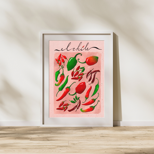 Fiery Flavors - El Chile | Art Print