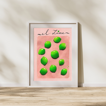 Tangy Serenity - El Lime | Art Print